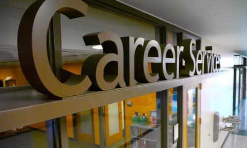 Career Services sign