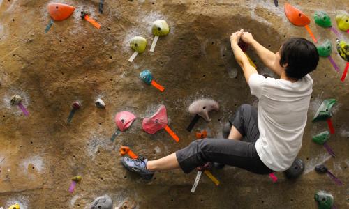 UT Recreational Sports climbing wall