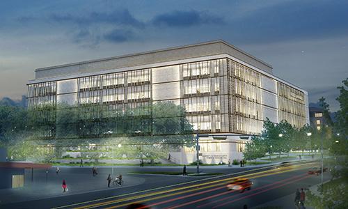 Rendering of Robert B. Rowling Hall.