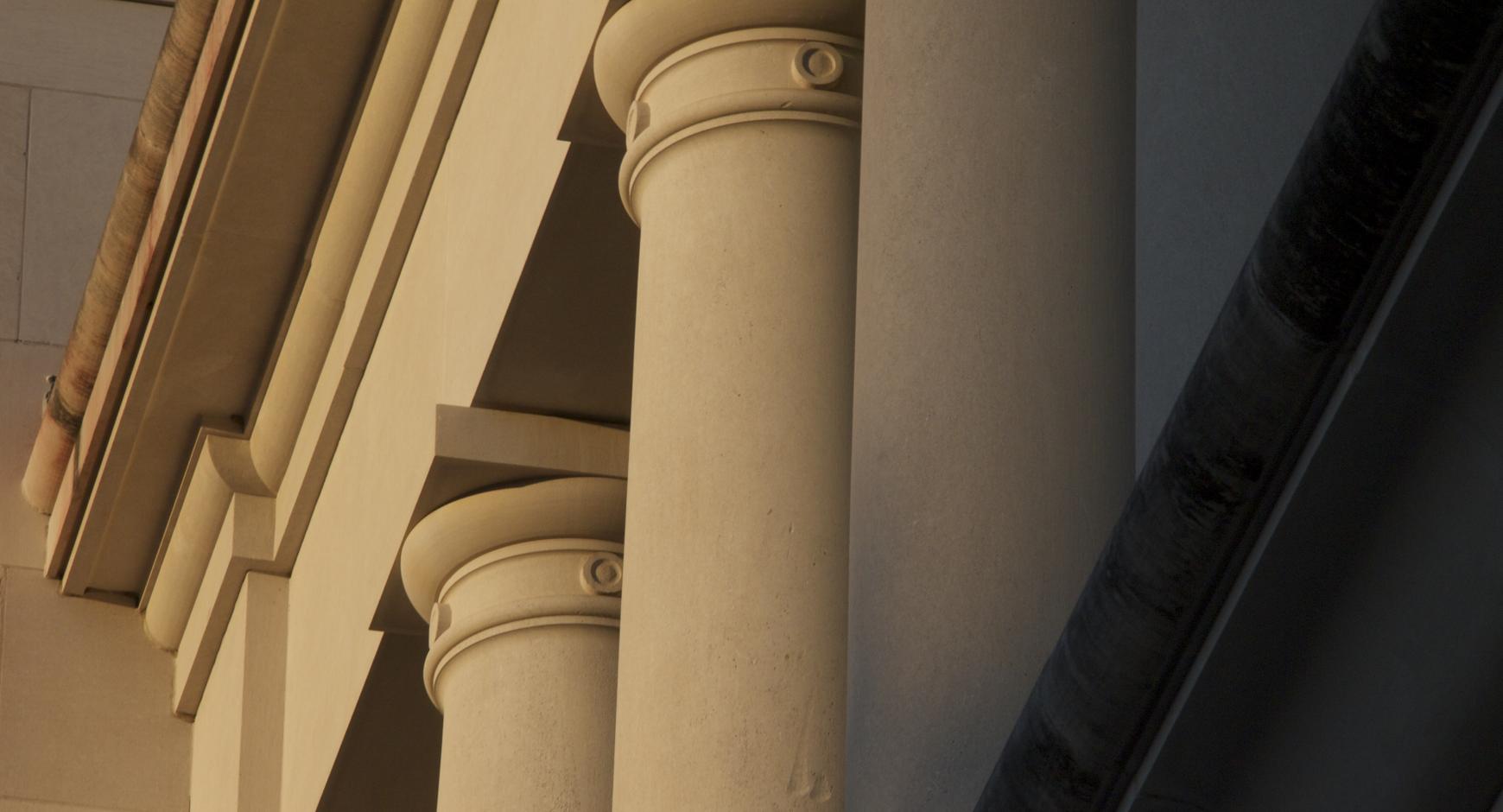 Columns on the Main Building