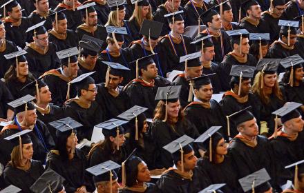 Students at Commencement
